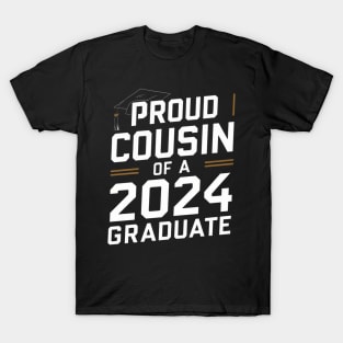 Proud Cousin of a 2024 Graduate Senior Class Family Graduation T-Shirt